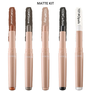 PHOERA Multi-use Eye & Lip Crayon Matte Set-5PCS
