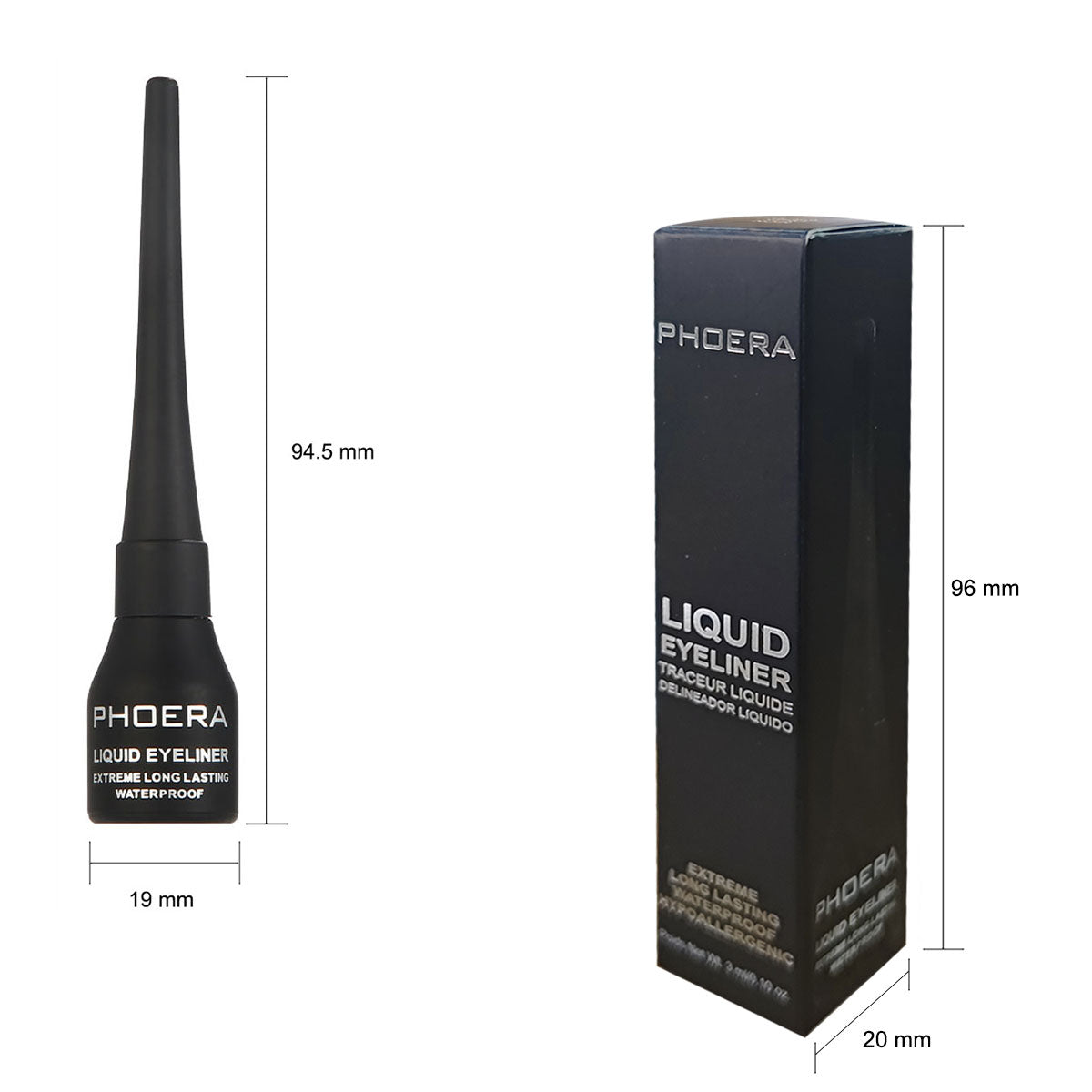 PHOERA Extreme Long Lasting Liquid Eyeliner Waterproof