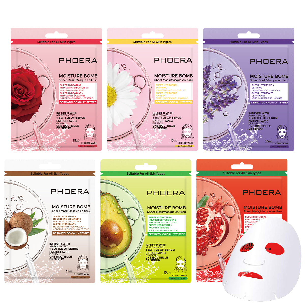 PHOERA Moisture Bomb Face Sheet Mask