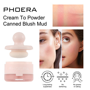 PHOERA Cream To Powder Canned Blush Mud