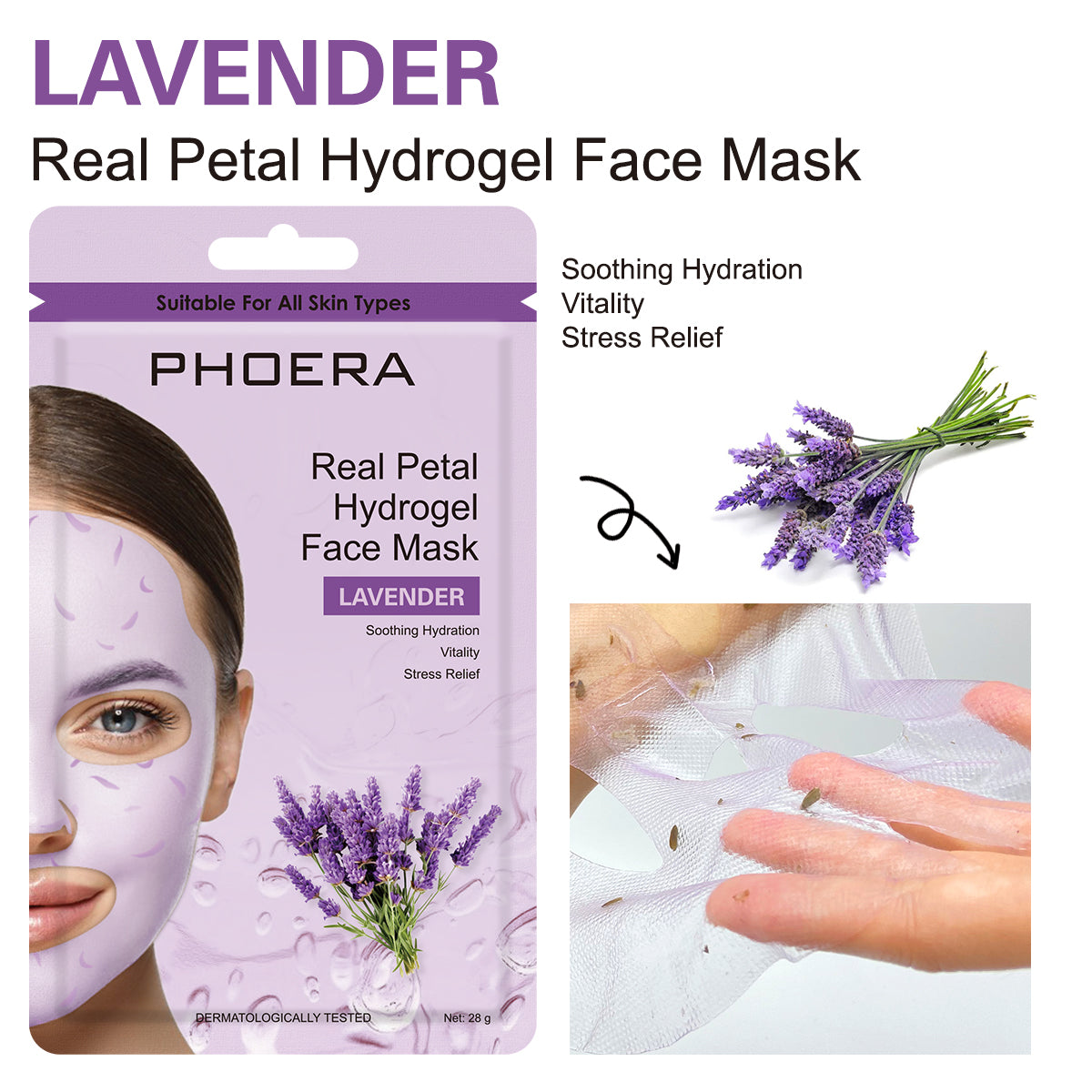 PHOERA Real Petal Hydrogel Face Sheet Mask