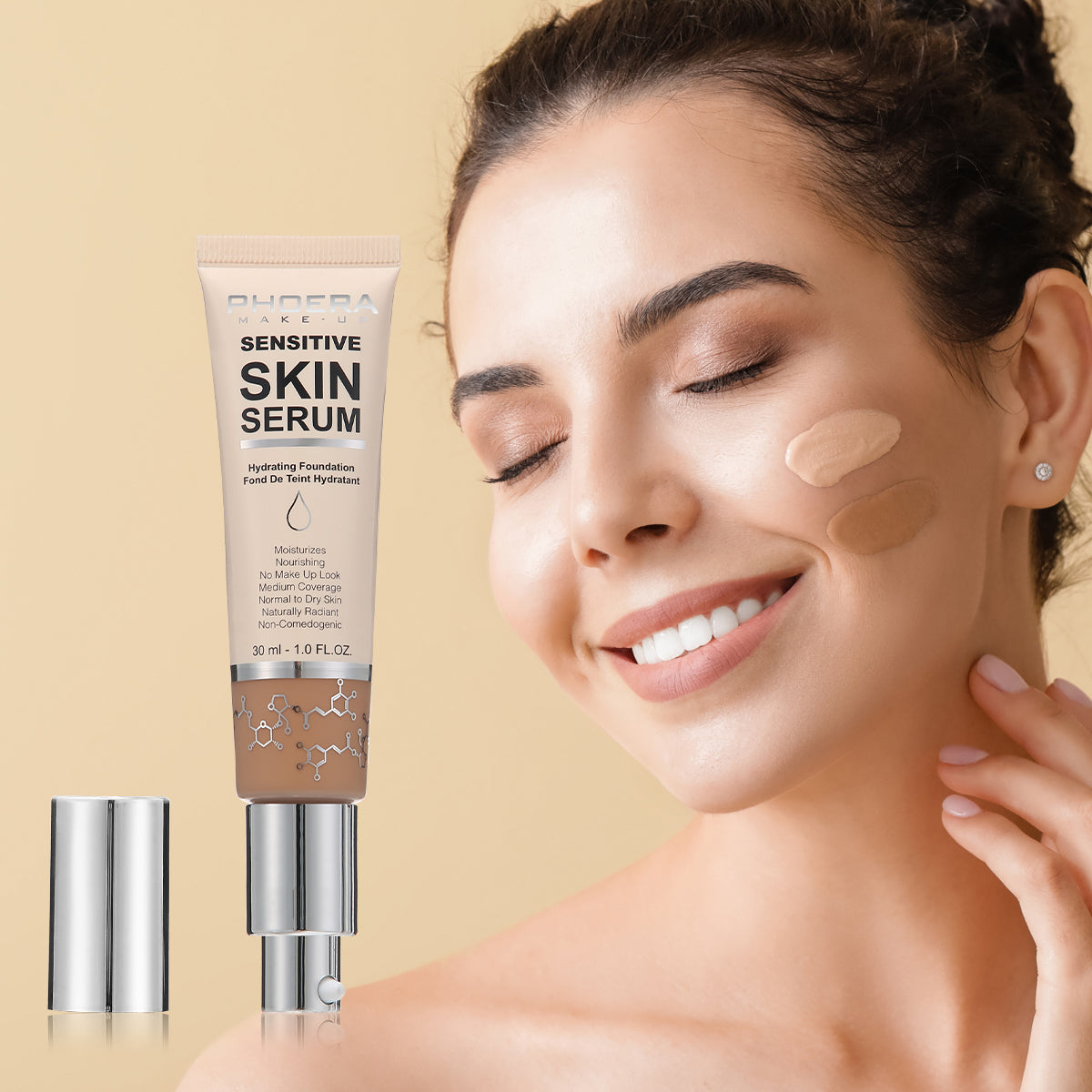 PHOERA Hydrating Skincare Foundation with Hyaluronic acid