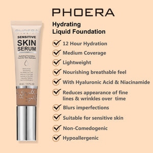 PHOERA Hydrating Skincare Foundation with Hyaluronic acid