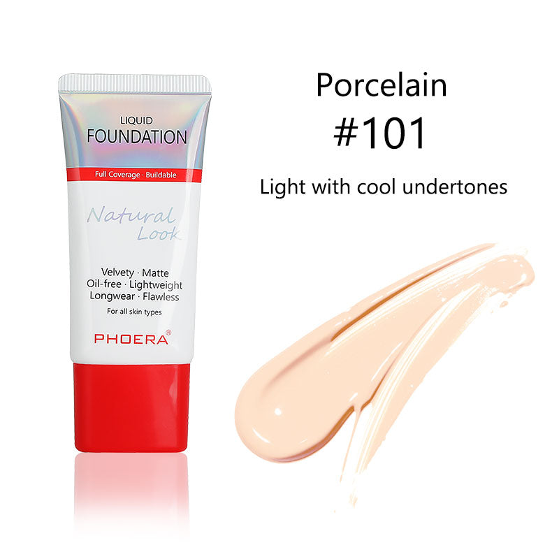 PHOERA Velvety Matte Cover Liquid Foundation