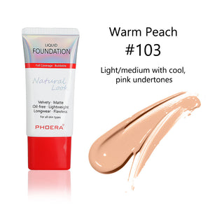 PHOERA Velvety Matte Cover Liquid Foundation
