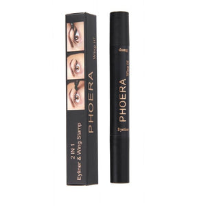 PHOERA Wing Eyeliner Stamp Fashion Cool Double Sides Waterproof Black Liquid Stamp
