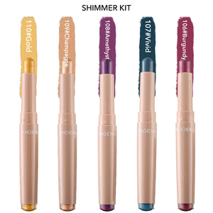 PHOERA Multi-use Eye & Lip Crayon Shimmer Set-5PCS