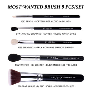 PHOERA MOST WANTED BRUSH 5 PCS/SET