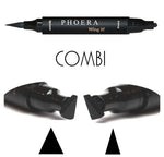 Load image into Gallery viewer, PHOERA Wing Eyeliner Stamp Fashion Cool Double Sides Waterproof Black Liquid Stamp
