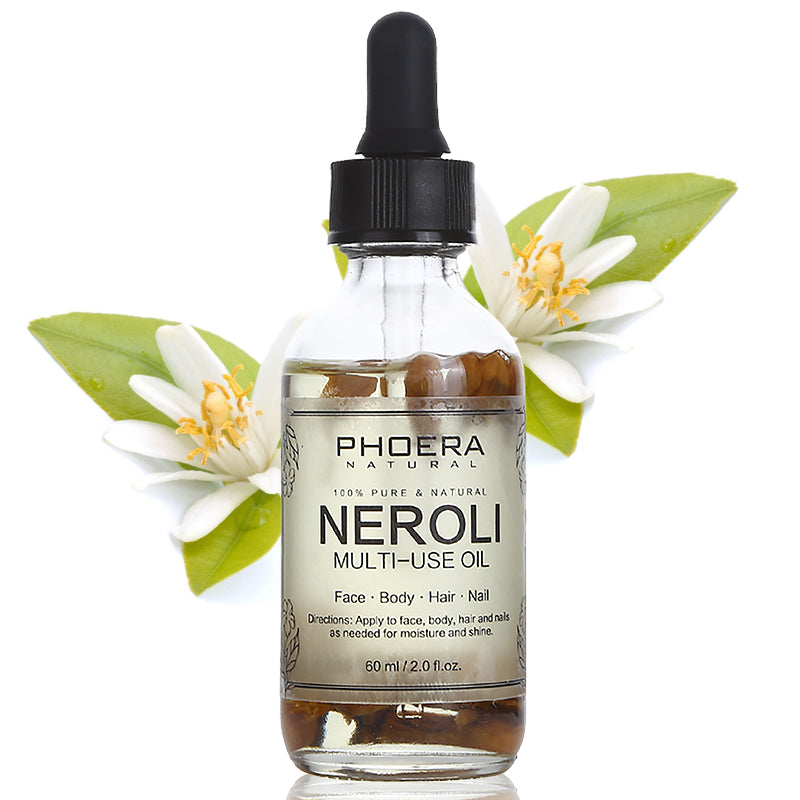 PHOERA Multi-Use Oil For Face Body and Hair With Natural Petals