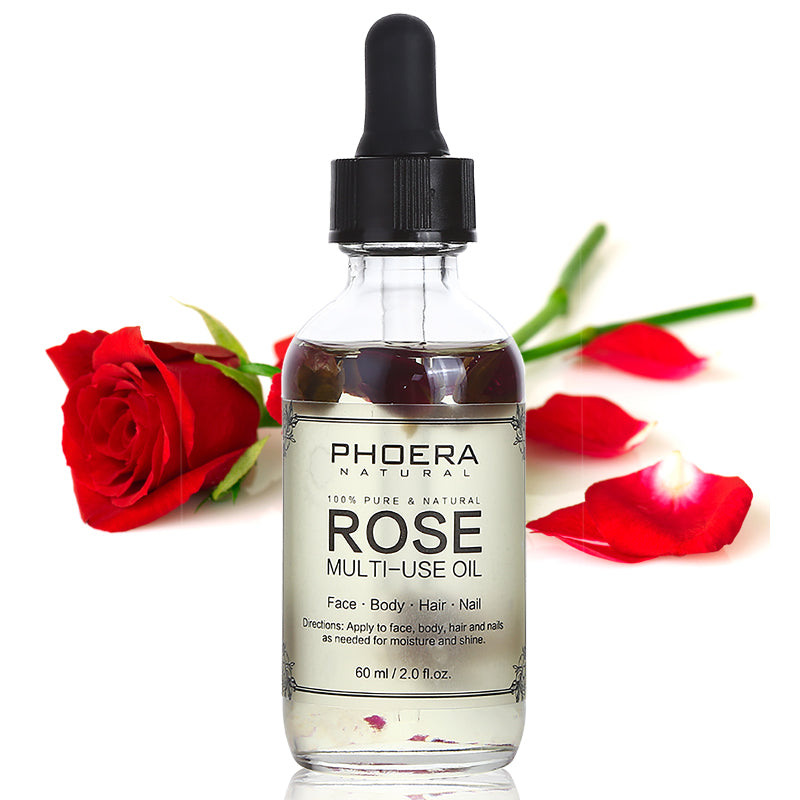 PHOERA Multi-Use Oil For Face Body and Hair With Natural Petals