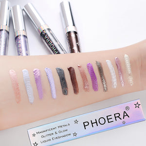 PHOERA Magnificent Metals Glitter and Glow Liquid Eyeshadow