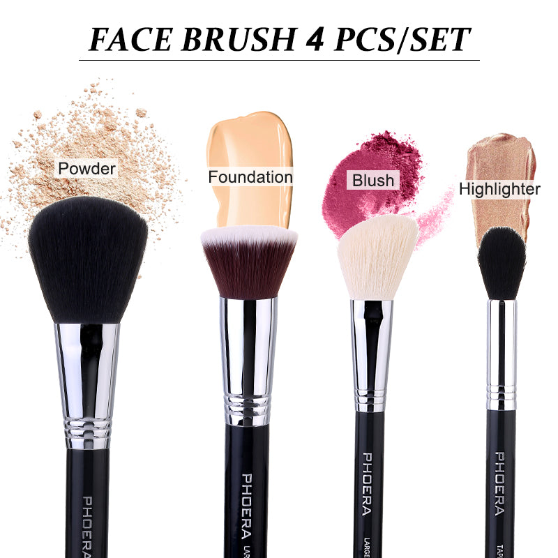 PHOERA FACE BRUSH 4 PCS/SET