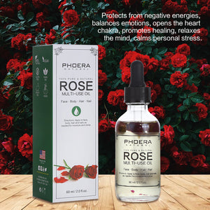 PHOERA Multi-Use Oil For Face Body and Hair With Natural Petals