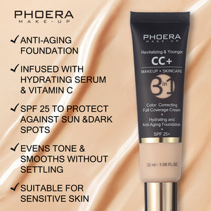 PHOERA Anti-Aging Color Correcting Cream Foundation 32ml