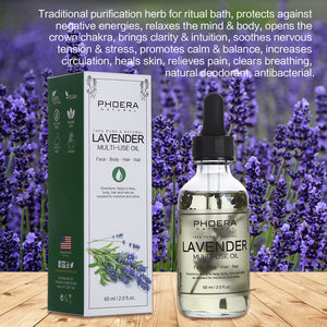PHOERA Multi-Use Oil For Face Body and Hair With Natural Petals