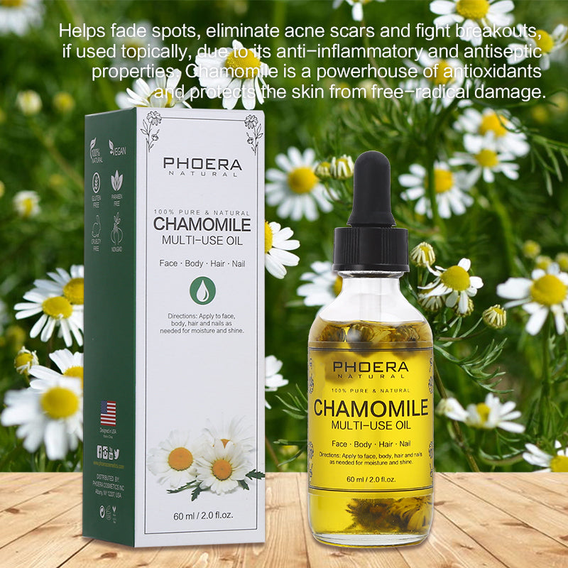 PHOERA Multi-Use Oil For Face Body and Hair With Natural Petals